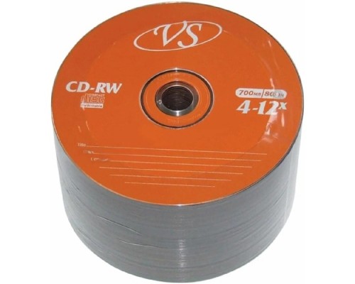 [Диск] Диски VS CD-RW 80 4-12x Bulk/50 (620168)       