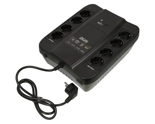 [ИБП] PowerCom Spider SPD-1000N ИБП {OffLine, 1000VA/550W, Tower, 8xEURO: 4 с резервным питанием, 4 с фильтрацией} (332717)