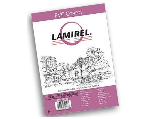 [Расходные материалы] Lamirel Обложки Transparent LA-7878301 (A4, PVC, дымчатые, 150мкм, 100 шт.)