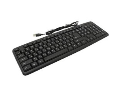 [Клавиатура] Defender Клавиатура  HB-420 RU Black USB [45420] {Проводная, полноразмерная}
