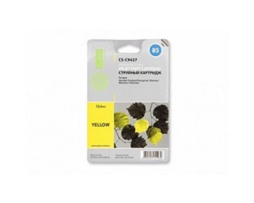 [расходные материалы] CACTUS C9427 Картридж струйный  CS-C9427 №85 желтый для HP DJ 30/130 (72мл)