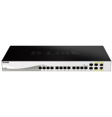 D-Link DXS-1210-16TC/A2A PROJ Настраиваемый L2+ коммутатор с 12 портами 10GBase-T, 2 портами 10GBase-X SFP+ и 2 комбо-портами 10GBase-T/SFP+
