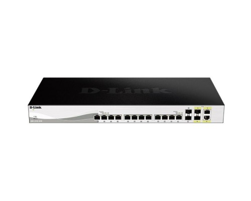 [Сетевое оборудование] D-Link DXS-1210-16TC/A2A PROJ Настраиваемый L2+ коммутатор с 12 портами 10GBase-T, 2 портами 10GBase-X SFP+ и 2 комбо-портами 10GBase-T/SFP+