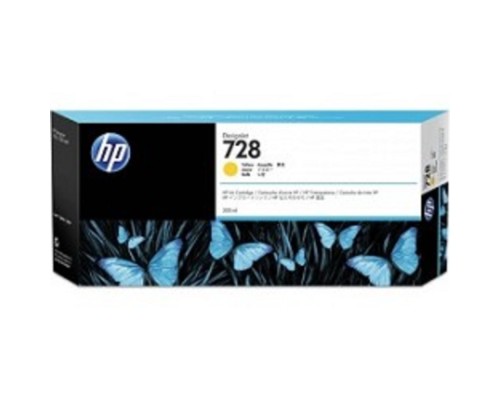 [Расходные материалы] HP F9K15A Картридж №728, Yellow {DJ T730/830 (300 мл.)}