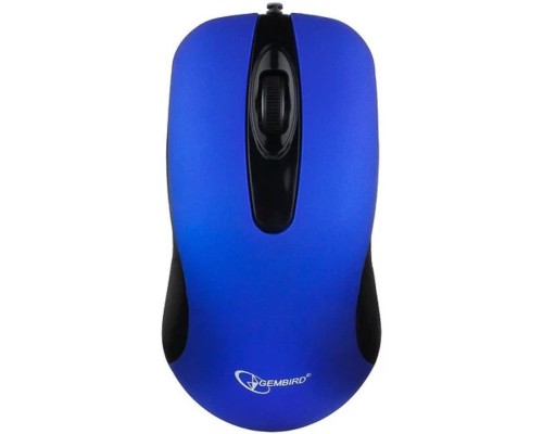 [Мышь] Gembird MOP-400-B dark blue USB, 1000DPI, бесшумный клик