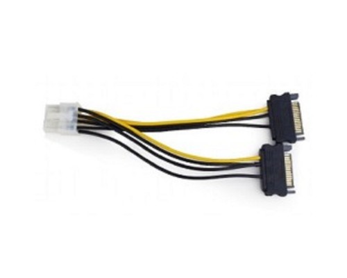 [кабели] Cablexpert Разветвитель питания 2xSATA->PCI-Express 8pin, для подключения в/к PCI-Е (8pin) к б/п ATX (CC-PSU-83)
