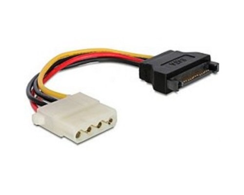[кабели] Кабель питания SATA Cablexpert 15см, sata 15pin/molex 4pin, пакет (CC-SATA-PS-M)