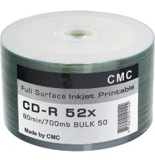 Диски CMC CD-R 80 52x Bulk/50 Full Ink Print (141144)