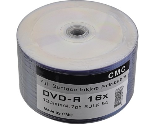 [Диск] Диски CMC DVD-R 4,7 GB 16x Bulk/50 Full Ink Print (141168)