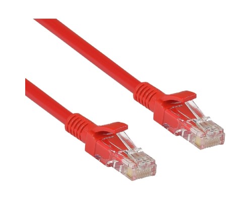 [Коммутационный шнур] Exegate EX258673RUS Патч-корд UTP-RJ45-RJ45-5e-1M-RD, UTP, cat.5e, 1м, красный