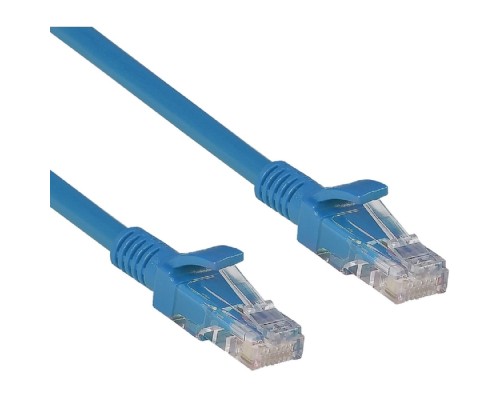 [Коммутационный шнур] Exegate EX241494RUS Патч-корд UTP-RJ45-RJ45-5e-1M-BL, UTP, cat.5e, 1м, синий