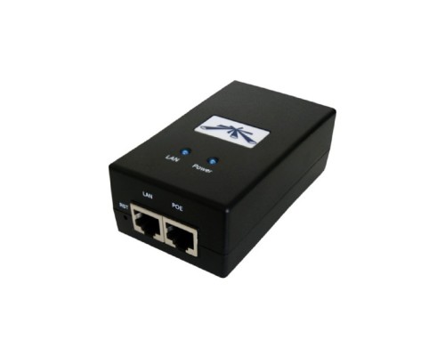 [Сетевое оборудование] UBIQUITI POE-24-12W-G EU (Black) Блок питания с PoE, 220 VAC -> 24 VDC, 0.5А