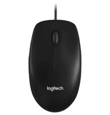 910-006652/910-005006/910-005003 Мышь Logitech M100(M100r) Dark Ret {темно-серая/черная, оптическая, 1000dpi, USB, 1.8м}