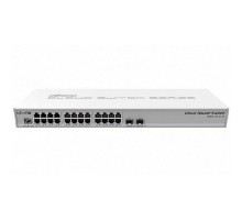 MikroTik CRS326-24G-2S+RM Коммутатор Cloud Router Switch 326-24G-2S+RM with RouterOS L5, 1U rackmount enclosure