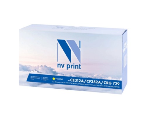 [Расходные материалы] NVPrint CE312A/CF352A/Canon 729 Картридж для HP LaserJet Color Pro 100 M175a/M175nw/CP1025/CP1025nw/M176n/M177fw/Canon i-SENSYS LBP7010C/LBP7018C Yellow (1000k)