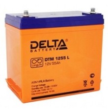 Delta DTM 1255 L (55 А\ч, 12В) свинцово- кислотный аккумулятор  