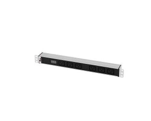 [Аксессуар] REM Блок розеток Rem-32 с амп., 6 IEC 60320 C19, 32А, алюм., 19