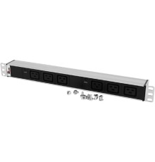 REM Блок розеток Rem-32 с инд., 6 IEC 60320 C19, 32А, алюм., 19