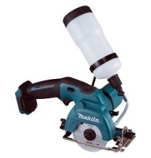 Makita CC301DZ Пила алмазная ак,{10.8В,Liion(слайд),ф85х15мм,1600\м,рез-25.5мм,1.8кг,кор,угол-45гр,мокр рез,б\ак,з\у}