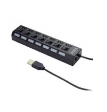 Gembird UHB-U2P7-02 Концентратор  USB2.питание блистер