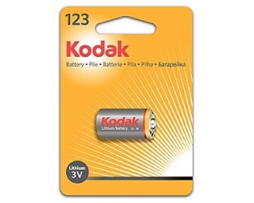 [Батарейки] Kodak CR123(A) [ K123LA] (6/12/9000) ULTRA (1 шт. в упаковке)