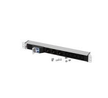 REM Блок розеток Rem-32 с авт., 3 Schuko, 5 IEC 60320 C13, 32А, алюм., 19