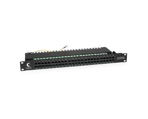 [Cabeus Аксессуары к монтажным шкафам] Cabeus PL-50-TEL-Dual IDC Патч-панель 19