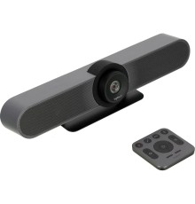 960-001102 Logitech MeetUp ConferenceCam [Ultra HD 4K, 2160p/30fps, пульт ДУ, интегрированная аудиосистема, USB-кабель 5м, в комплекте крепление и фурнитура для установки на стене] 