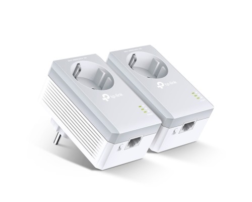 [Сетевое оборудование] TP-Link TL-PA4010P KIT AV600 Комплект адаптеров Powerline со встроенной розеткой
