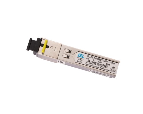 [Сетевое оборудование] NIKOMAX GL-OT-SG06SC1-1550-1310-B Модуль SFP, WDM, 155Mb/1,25Gb/s одно волокно SM, SC, Tx:1550/Rx:1310 нм, 6 дБ до 3 км