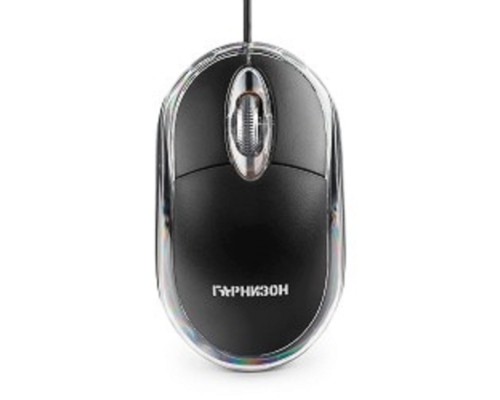 [Клавиатуры, мыши] Гарнизон Мышь GM-100, USB, чип- Х, черный, 1000 DPI, 2кн.+колесо-кнопка