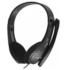 Oklick HS-M150 черный 2м накладные (NO-003N) [428963]