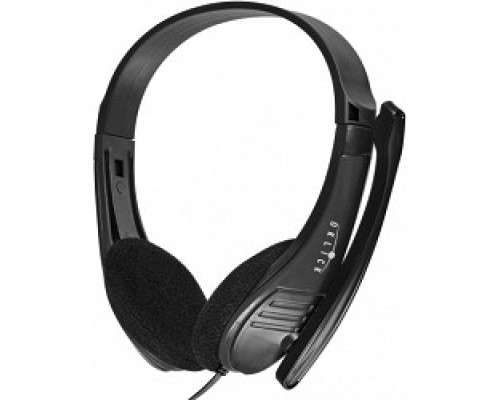 [Наушники и микрофоны] Oklick HS-M150 черный 2м накладные (NO-003N) [428963]