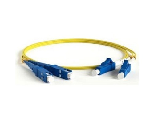[Патч-корд] Hyperline FC-D2-9-SC/­UR-SC/­UR-H-3M-LSZH-YL Патч-корд волоконно-оптический (шнур) SM 9/­125 (OS2), SC/­UPC-SC/­UPC, 2.0 мм, duplex, LSZH, 3 м