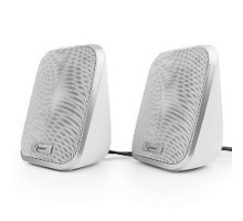 Акустич. система 2.0 Gembird SPK-100-W, белый, 6 Вт, регулятор громкости, USB-питание					