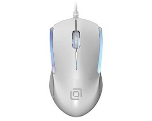 [Мышь] Oklick 245M белый оптическая (1000dpi) USB (3but) [471480]