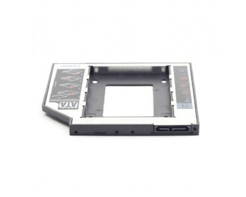 [Контейнер для HDD] Gembird MF-95-02 Низкопрофильный адаптер для 2.5-дюймового накопителя в отсек 5.25 дюйма, 12 мм