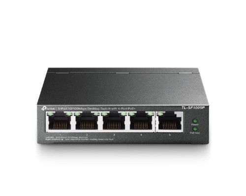[Сетевое оборудование] TP-Link TL-SF1005P Настольный коммутатор с 5 портами 10/100 Мбит/с (4 порта PoE+)