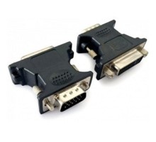 Cablexpert Переходник VGA-DVI, 15M/25F, черный, пакет (A-VGAM-DVIF-01)