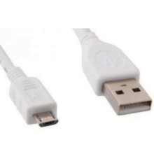 Cablexpert Кабель USB 2.0 Pro, AM/microBM 5P, 1м, экран, белый, паке (CCP-mUSB2-AMBM-W-1M)