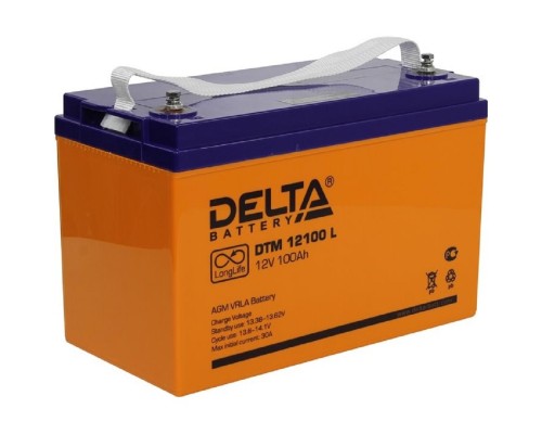 [батареи] Delta DTM 12100 L (100 Ач, 12В) свинцово- кислотный аккумулятор  