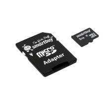Micro SecureDigital 8Gb Smart buy SB8GBSDCL10-01 {Micro SDHC Class 10, SD adapter}