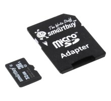 Micro SecureDigital 32Gb Smart buy SB32GBSDCL10-01 {Micro SDHC Class 10, SD adapter}