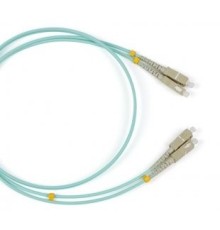 Hyperline FC-D2-503-SC/­PR-SC/­PR-H-1M-LSZH-AQ Патч-корд волоконно-оптический (шнур) MM 50/­125(OM3), SC-SC, 2.0 мм, duplex, 10G/­40G, LSZH, 1 м