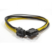 Cablexpert Удлинитель кабеля питания PCI-Express 6+2pin M/ PCI-Express 6+2pin F, 30см (CC-PSU-84)