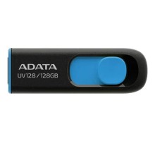 A-DATA Flash Drive 128GB UV128 AUV128-128G-RBE {USB3.0, Black-Blue}