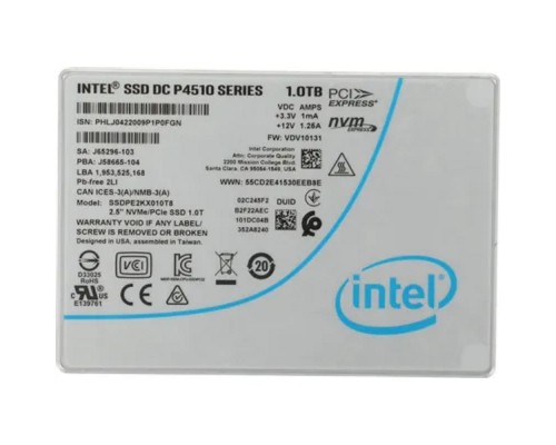 [накопитель] Intel SSD 1Tb P4510 серия SSDPE2KX010T801 {PCI-E}