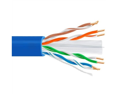 [Кабель] 5bites Кабель Express US6575-305B-BL витая пара UTP / SOLID / 6CAT / 23AWG / COPPER / PVC / BLUE / 305M