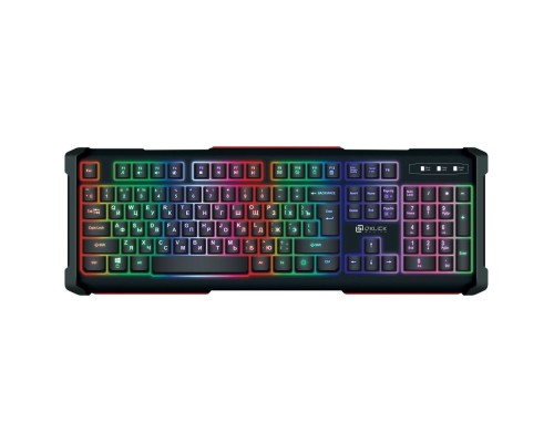 [Клавиатура] Oklick 717G черный/серый USB Multimedia LED [476395]