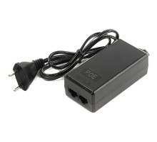 ORIENT SAP-C48POE, PoE инжектор питания 24 Вт, AC 100-240V/ DC 48V, 0.5A, вход: RJ45 LAN 10/100, выход: RJ45 PoE тип B (4/5+,7/8-), совместим с оборудованием PoE IEEE 802.3af, длина кабеля 0.9 м